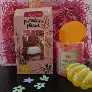 Pink Pineapple Sunrise Mini Gift Set – Bath & Body Works Costa Rica Edition